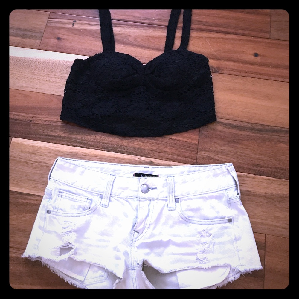 Black lace bralette!